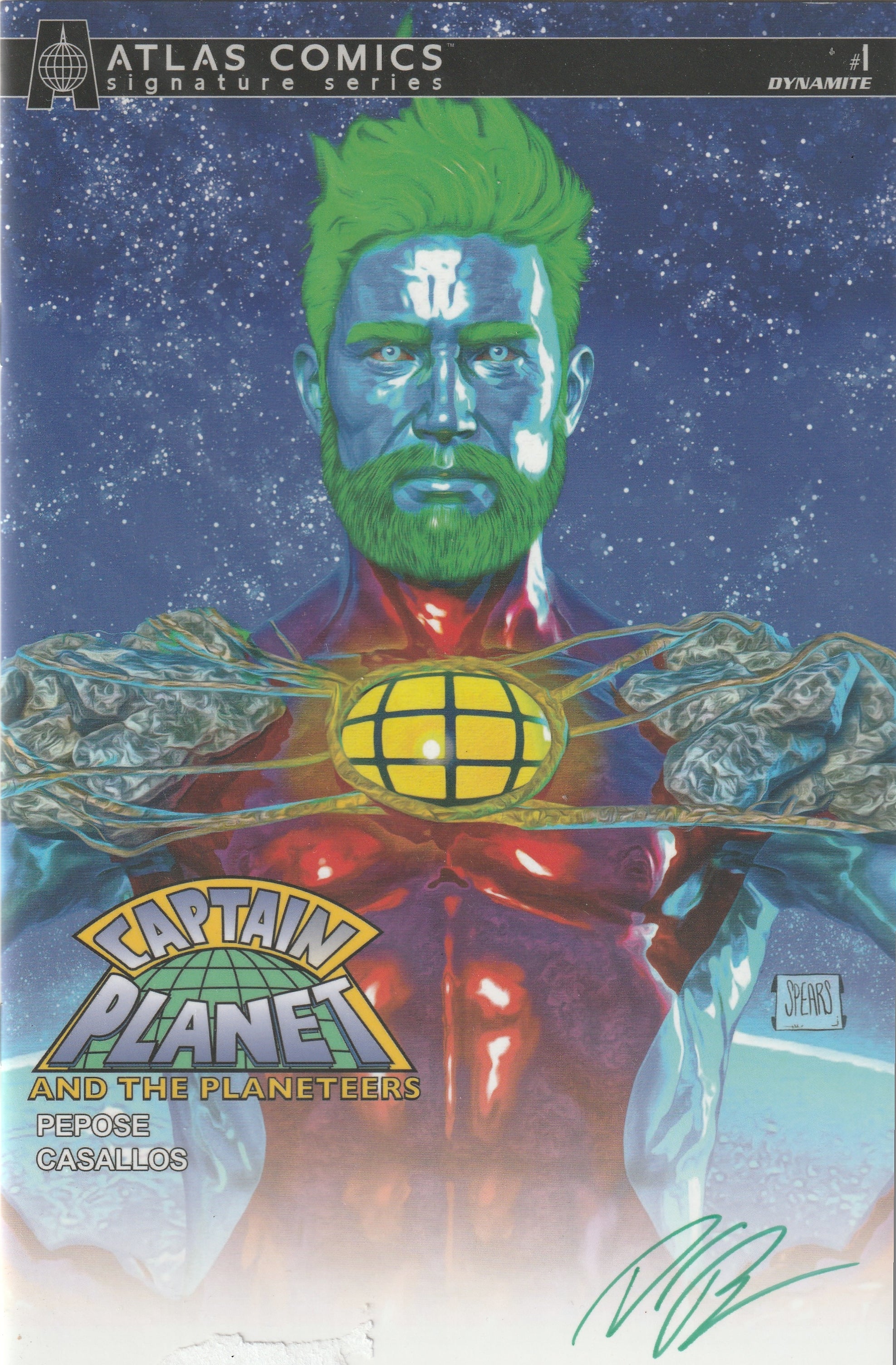 Captain Planet #1 Atlas Comics Signature Series