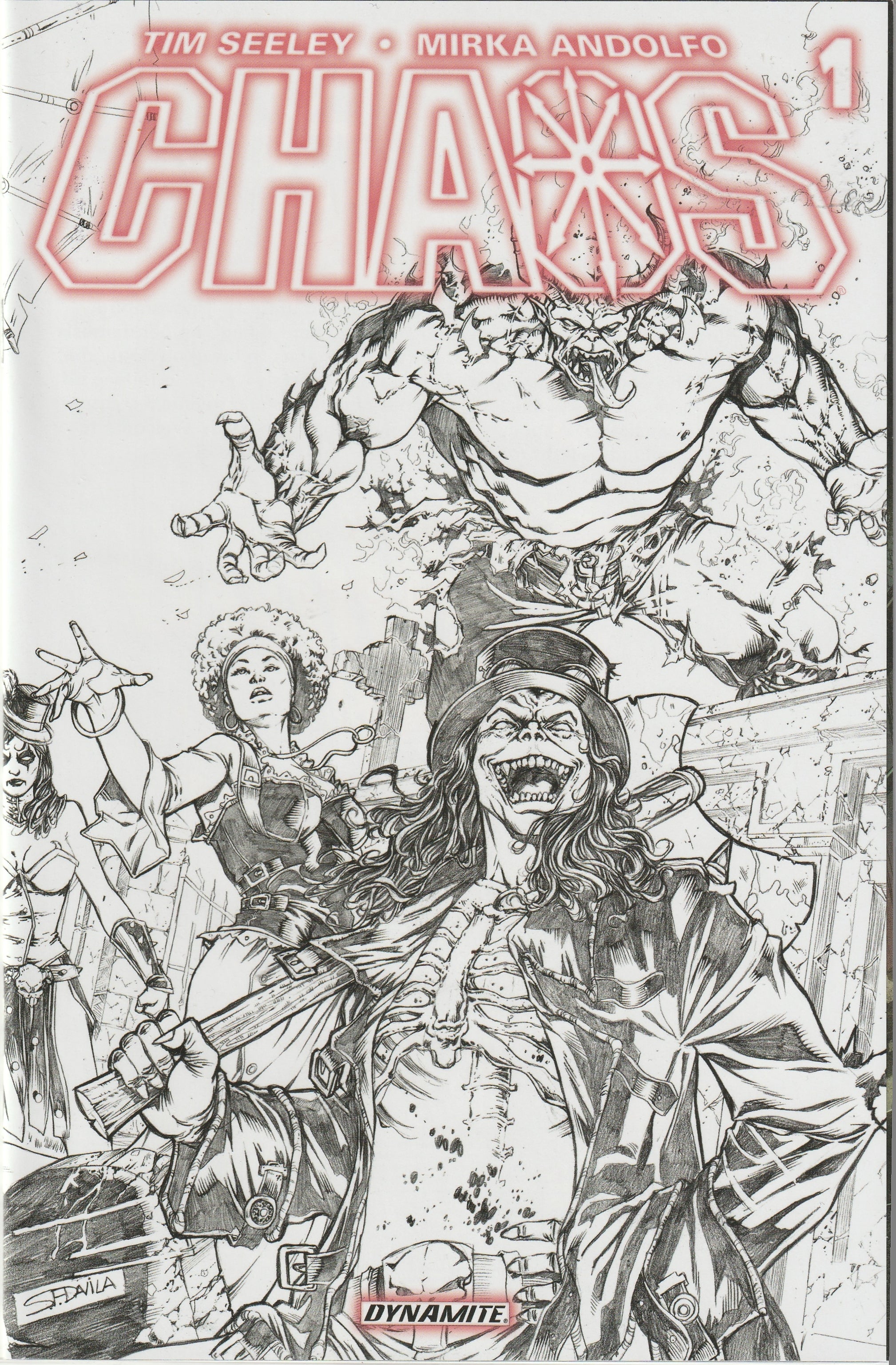 Chaos #1 B&W Variant