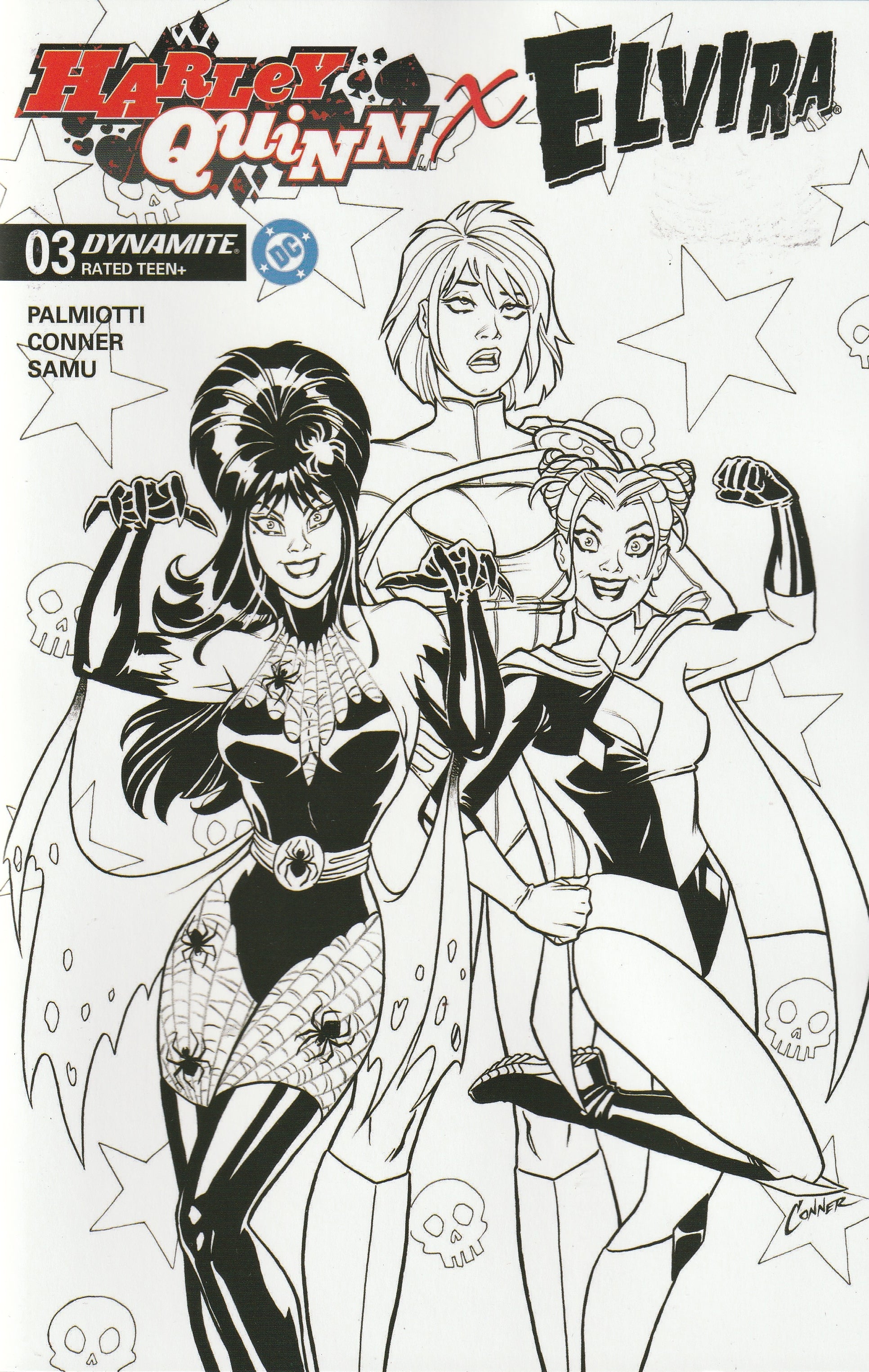 Harley Quinn x Elvira Blind Bag Cover S by Amanda Conner