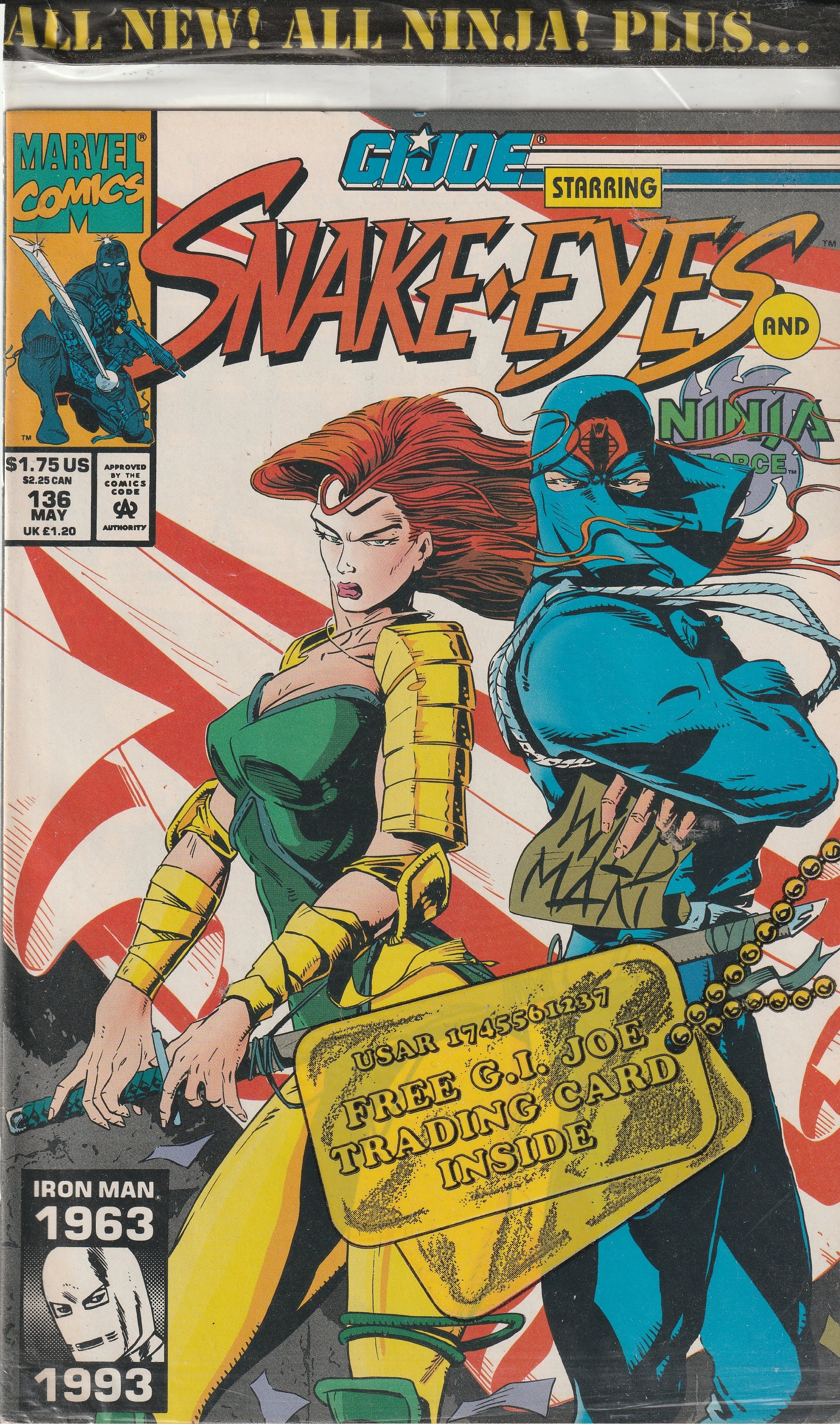 GI Joe #136 Polybagged w/Trading Card