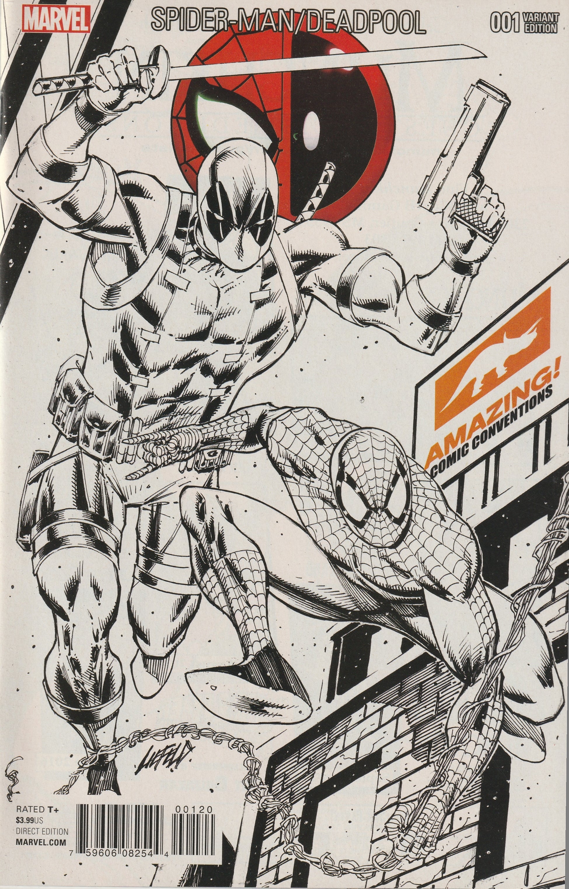 Spider-Man/Deadpool #1 Rob Liefeld Sketch Variant