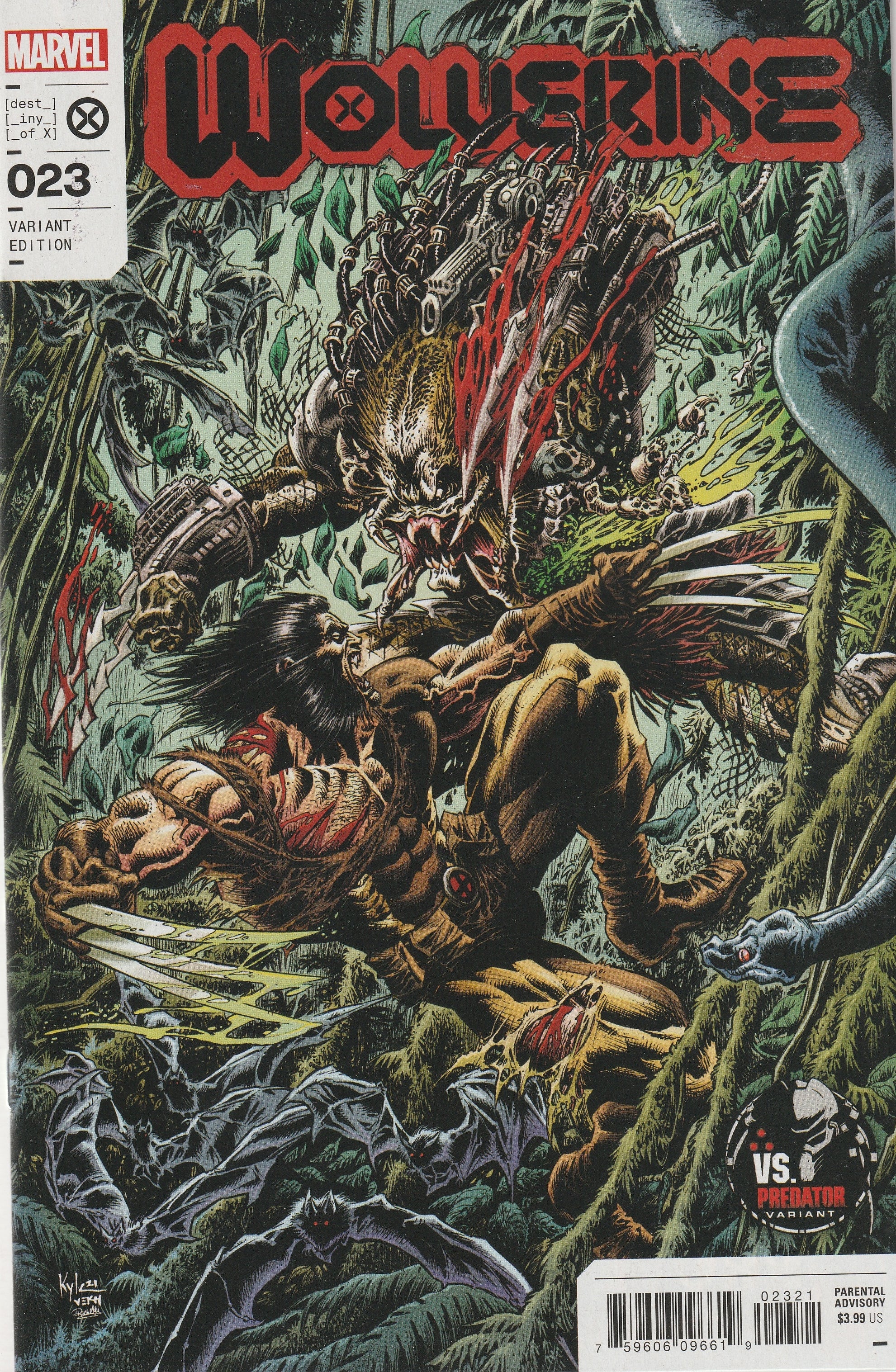 Wolverine #23 Vs. Predator Variant