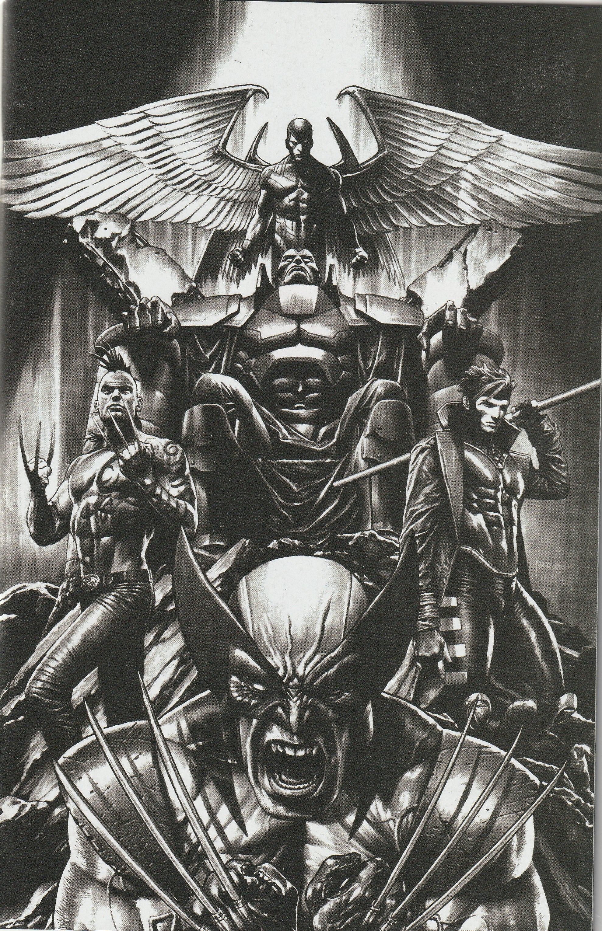 X of Swords: Creation #1 Black & White Variant by Mico Suayan